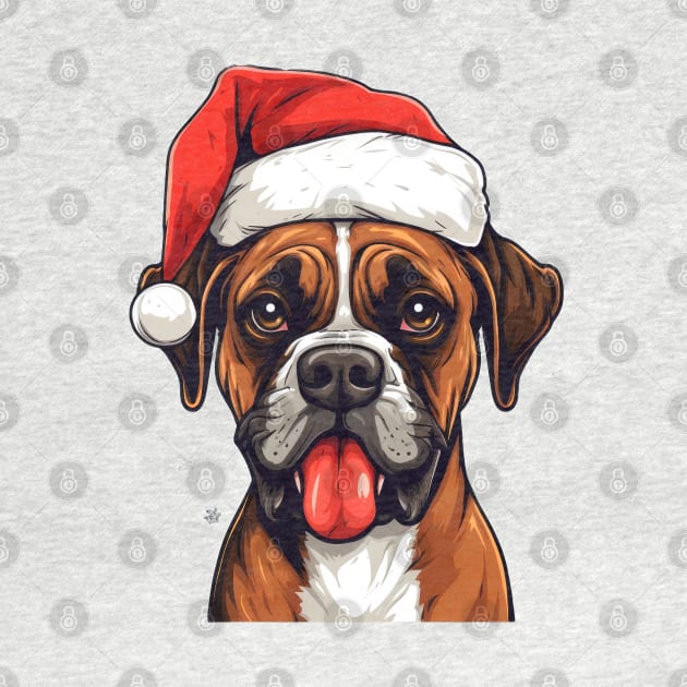 Boxer Dog Christmas by MZeeDesigns